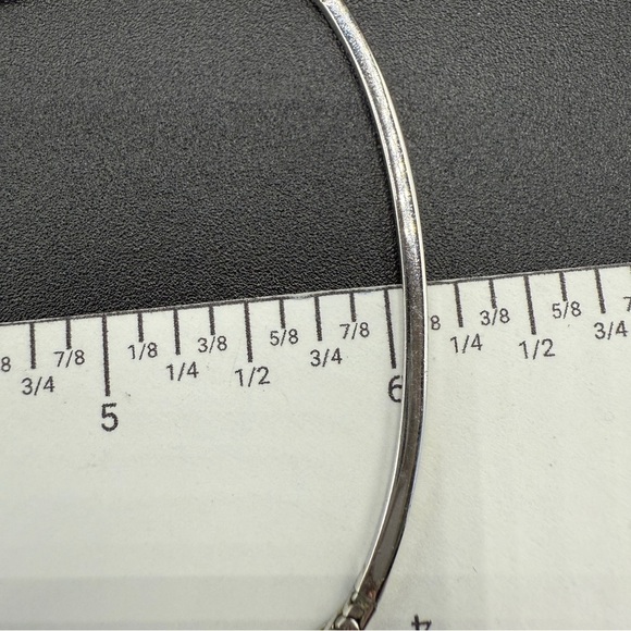 Monet Silver Bar Choker Collar Necklace - Picture 9 of 12